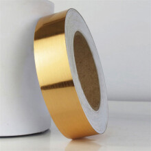 Decorative Wallpaper Border Strip Self Adhesive Waterproof Wall Trim for Kitchen Bathroom Door Frame (Brushed Gold, W: 2cm, 164ft)