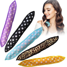 5 Pcs Soft Foam Hair Curlers for Overnight Heatless Curling - DIY Sponge Rollers and Curling Supplies for  and Women (Blue)