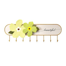 Wall Mounted Coat Rack with Luxury Crystal Porcelain Hooks, SpaceSaving Modern Design for Coats and Bags