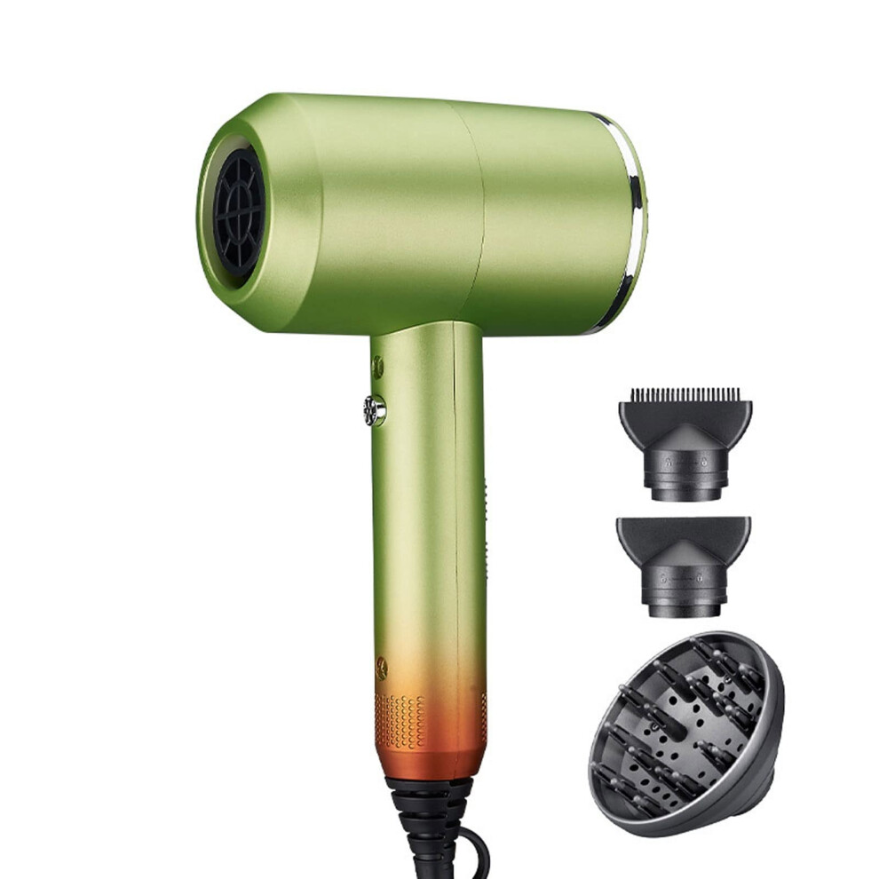 Professional Ionic Hair Dryer with Diffuser and Concentrator, Fast Frizz Control, Lightweight Travel Dryer for Curly and Straight Hair, MultiColored