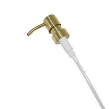 Gold Stainless Steel Lotion Pump Dispenser for Thick Liquids Shampoo and Conditioner Leakproof
