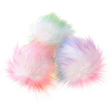 Pom Pom Fluffy Faux Fur Hair Ball Tassels Pendant Charm DIY Hat Scarf Accessory