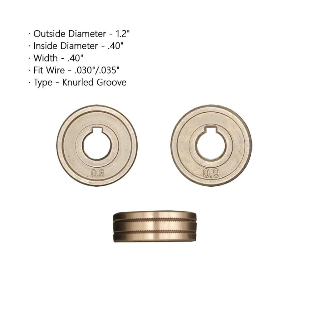 Drive Roll .023 .030 .035 .045 Knurled V U Groove Wire Feed For Mig Welders 9482828548802