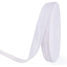 49 Yards 1" White Cotton Webbing Tape Herringbone Twill Ribbon Tape for Sewing Dressmaking Embellishment Craft Apron