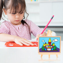 YiFudd 8PC Desktop Wooden Art Frame Tablet Student Desk Support Frame Adjustable Desktop Art Frame