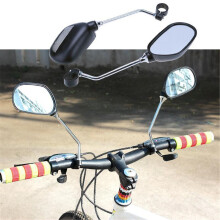 2 Pcs Bike Mirrors, Adjustable 360 Rotatable Wide Angle Shockproof Rearview Mirror for Handlebar, compatible with Cycling Bicycles