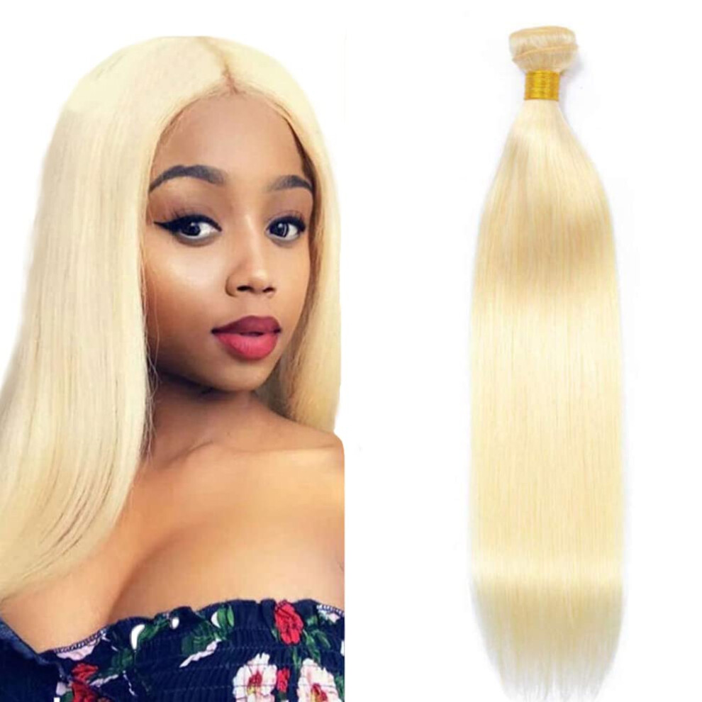 Honey Blonde Human Hair Bundles 18 Inch Straight 100% Brazilian Remy Hair Extensions