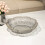 Bandeja de servir de cozinha transparente premium de 24,4 cm (9,6 polegadas) para festas, versátil para frutas, aperitivos e saladas, fruteira para 4