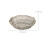 Bandeja de servir de cozinha transparente premium de 24,4 cm (9,6 polegadas) para festas, versátil para frutas, aperitivos e saladas, fruteira para 3