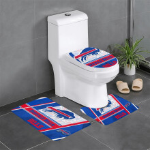 Bills TeamSada 3-dielnych kúpeľňových kobercov, protišmykový koberec do kúpeľne, 84,5 x 51,6 cm