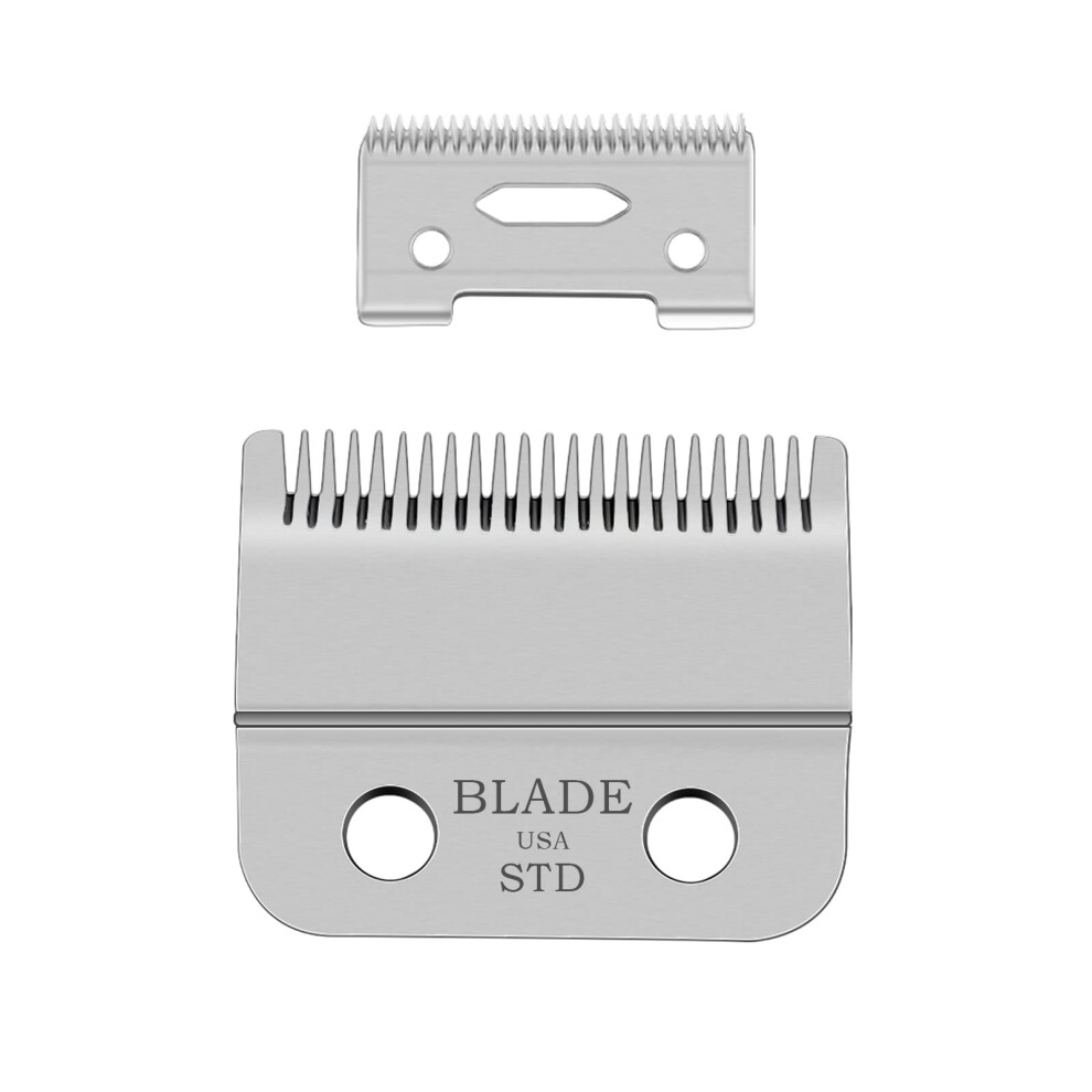 2Hole Clipper Blade Replacement, Carbon Steel, Smooth Cutting Performance for Wahl Magic Clip