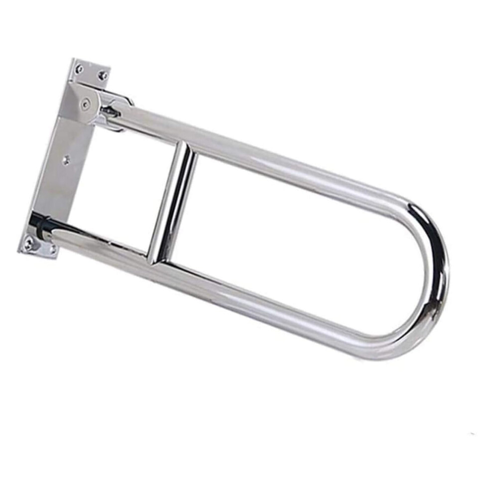 Bathroom Grab Bar Wall Mounted Foldable Toilet Safety Rail for Elderly Mobility Assistance