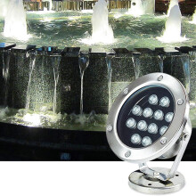 Underwater LED Pond Light IP68 Waterproof 304 Stainless Steel 9W Red Submersible Fountain Light DC24V