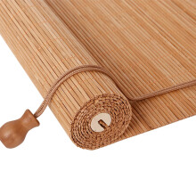 Bamboo Roller Blinds for Indoor Windows, Custom Size Easy Install Shades for Home and Patio