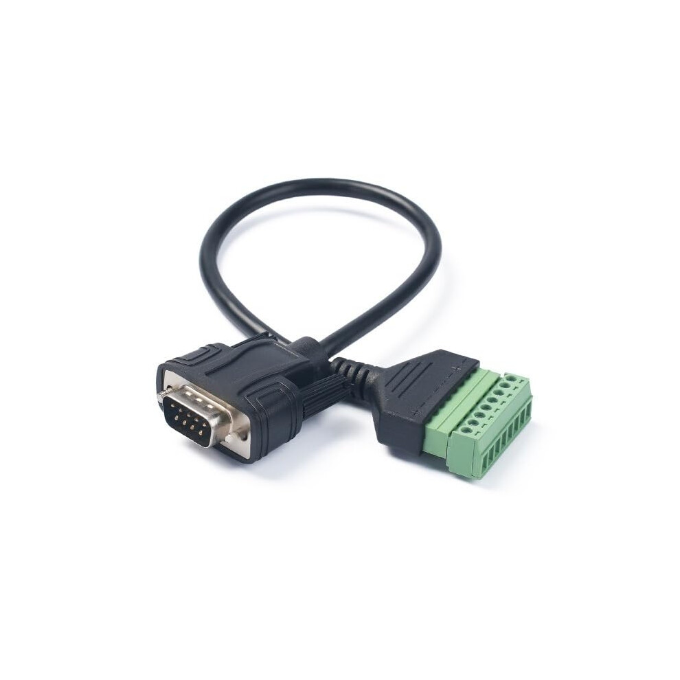 Db9 Rs232 Serial Male To 8Pin Av Terminal Block Screw Adapter Converter Cable For Data Transfer 9044945289565