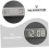 LED Digital Alarm Clock with Mirror Surface, Calendar, Temperature Display, Desktop & Wall Mount, White Silver 3