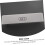 LED Digital Alarm Clock with Mirror Surface, Calendar, Temperature Display, Desktop & Wall Mount, White Silver 5