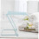 Foldable Vertical Towel Rack MultiRod Space Saving Dish Towel Holder for Kitchen and Bathroom Light Blue 4
