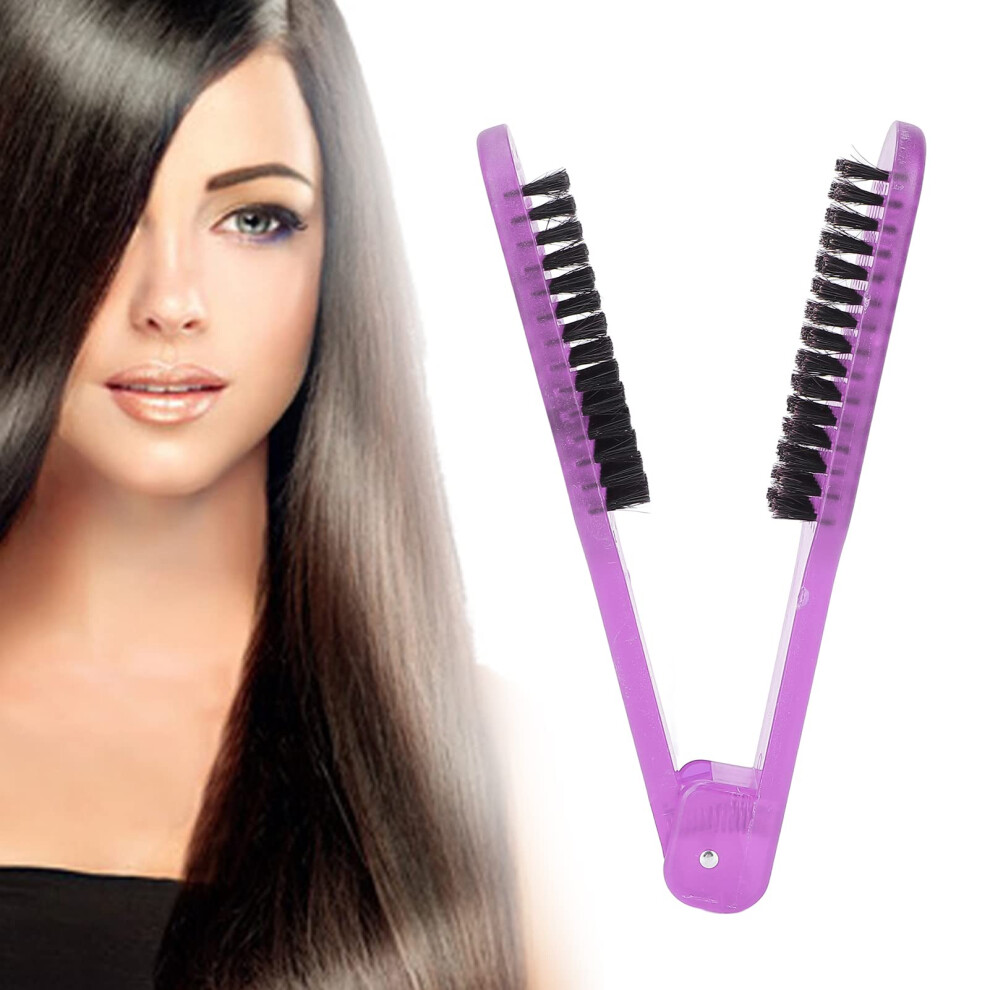 Double Sided Hair Straightening Brush with Anti Static Bristles and Heat Resistant Body for Smoothing