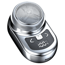 Portable Electric Shaver Pocket Shaving for Men Mini Beard Shaver LCD Power Display Rechargeable Travel Home Shaver-B