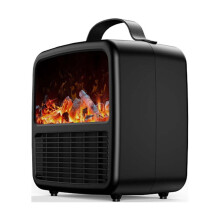 Simulation Flame Desktop Electric Warmer, Fast Heating Mini Heater, Compatible with Home Use, Stocking Stuffers for Family & Adults