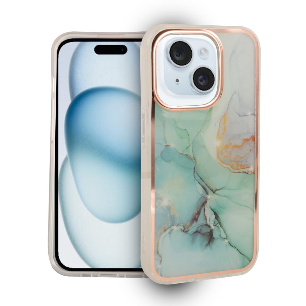 Compatible With Iphone 15 Pro Max Case Marble Design Shockproof Protective Slim Tpu Silicone Cover Phone Case 9482828557651