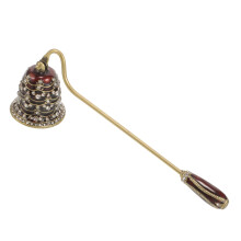 Vintage Rhinestone Candle Snuffer Extinguisher with Long Handle for Home Decor and Gifts