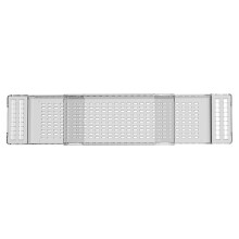 Bathtub Tray with Wine Glass and Book Holder, Transparent Bath Rack for Relaxing Soak