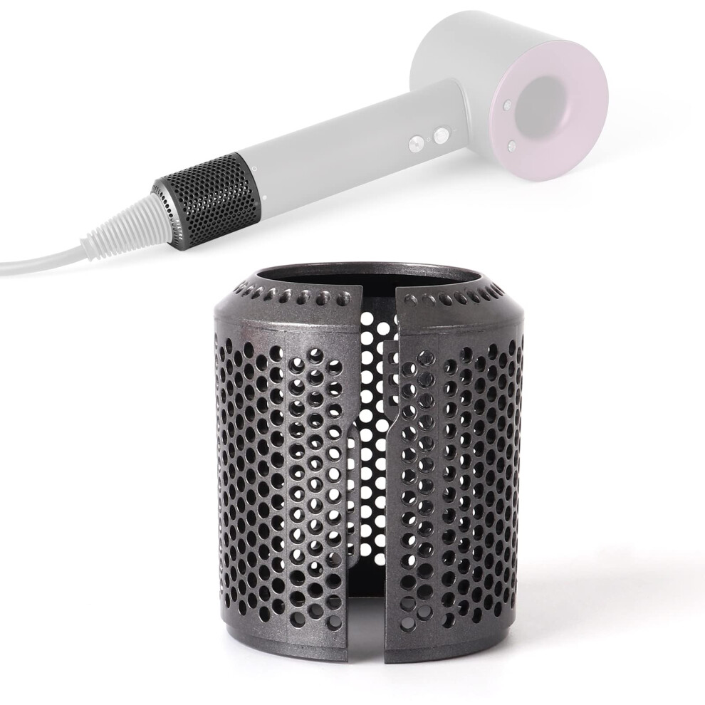 Supersonic Hair Dryer Filter Replacement Cage for Dyson HD01 HD03 HD07 HD08, Metallic Gray Dust Block Design