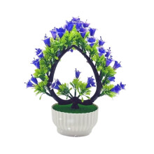 Artificial Potted Plants HeartShaped Lily Bonsai Faux Flowers for Indoor Home Decoration Large