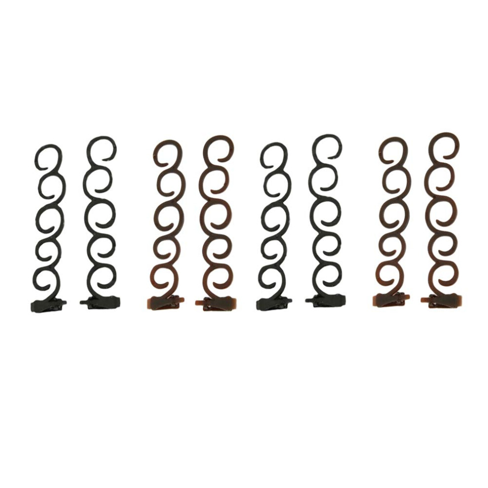 Unisex 8Pcs French Braid Hair Tool Set For Quick Styling And Vintage Braids On All Hair Types