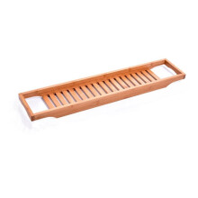 Bathtub Tray with Non Slip Extendable Shelf for Bathroom Spa and Toilet Accessories, Fits All