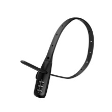 Stainless Steel Adjustable Cable Tie Lock for Bike Helmet Ski Cabinet Fence Door 1 Pack Black