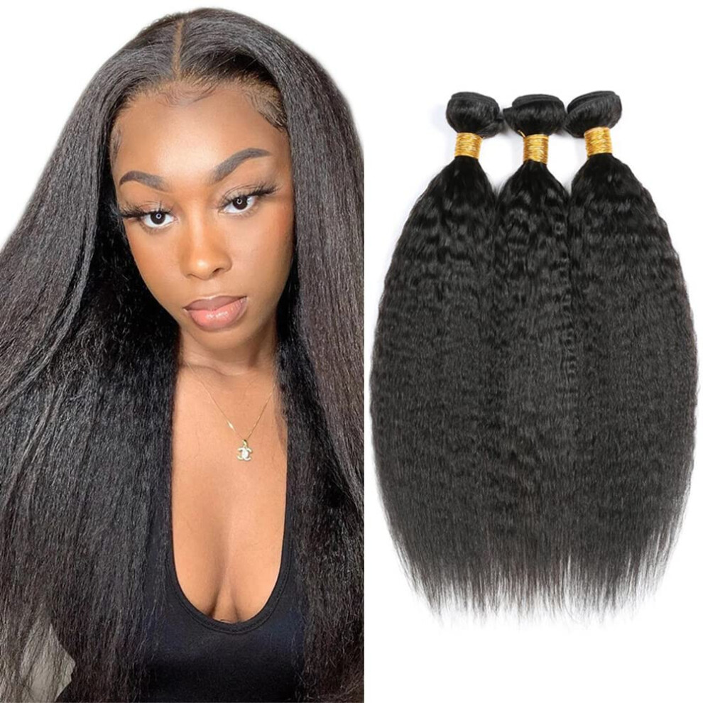 Unisex Brazilian Human Hair Bundles Ombre Straight 3Pcs Virgin Remy Extensions Double Weft 16 18 20 Inch