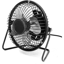USB Fan Happon 4 inch Mini USB Desk Table Fan Personal Portable Desktop Cooling Fan for Camping Home Office Outdoor Travel, Black