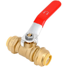 Robinet cu bilă din alamă cu conectare prin apăsare de 1/2 inch
