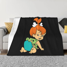 Manta de Los Picapiedra, manta supersuave y acogedora, manta de franela, mantas cálidas y afelpadas para sofá, sillón o cama, manta de microfibra