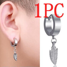 RSAMD Punk Boys Korean's Earrings Ear Stud Tassels Dangle Drop Chain Fashion Jewelry-17#