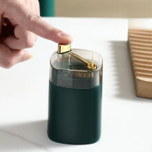 YiFudd Pressing Transparent Lid Toothpick Organizer Home Portable Toothpick Bottle Toothpick Jar Auto Up