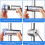 Shower Head Holder 1925mm Adjustable Chrome Plated ABS Bracket 360 Rotating Handheld Mount 3