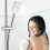 Shower Head Holder 1925mm Adjustable Chrome Plated ABS Bracket 360 Rotating Handheld Mount 5