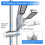 Shower Head Holder 1925mm Adjustable Chrome Plated ABS Bracket 360 Rotating Handheld Mount 2
