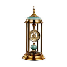 Large Roman Numeral Table Clock Retro Silent Mantel Desk Decor Battery Operated 18.1 Inch
