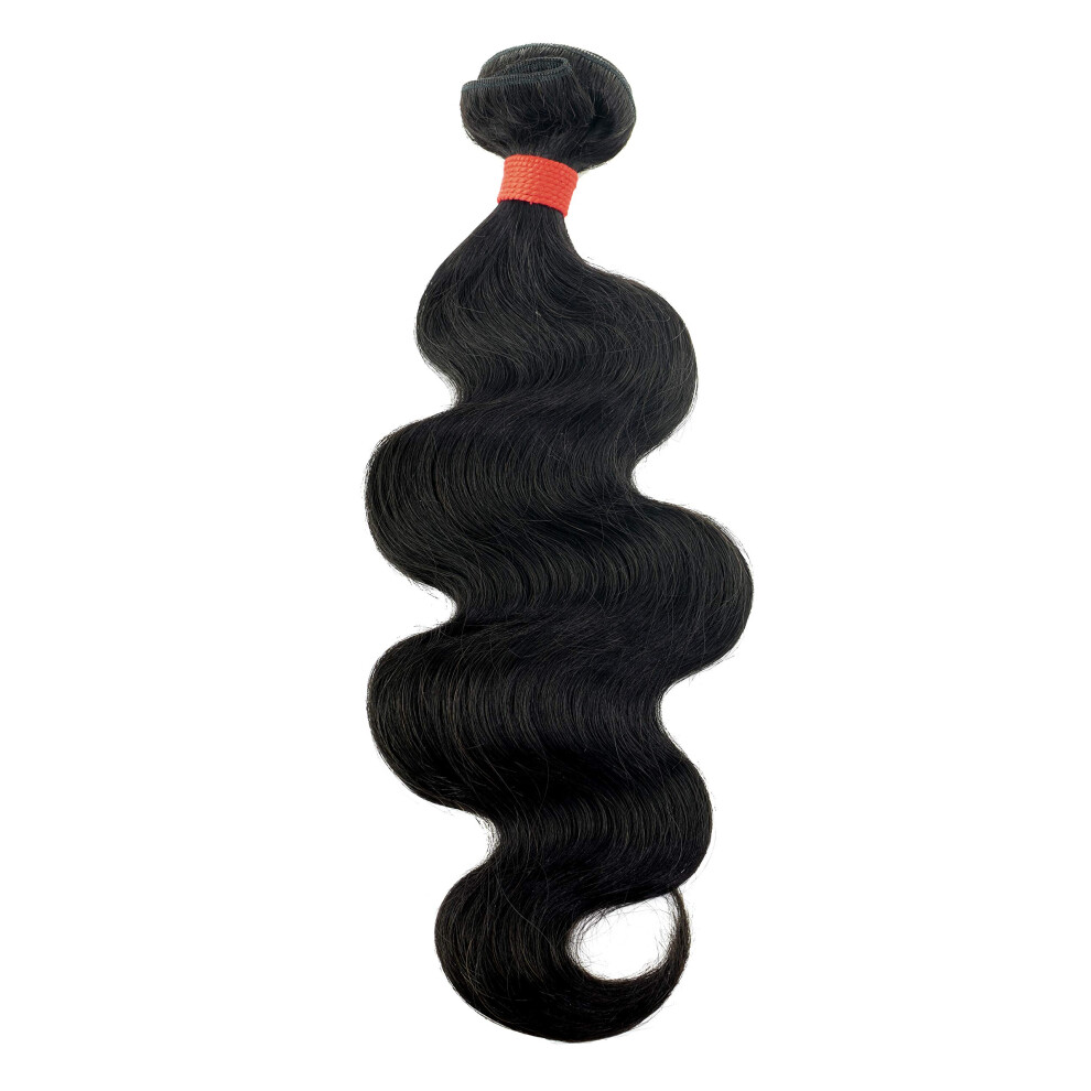Unisex 16 Inch Virgin Human Hair Extensions Malaysian Body Wave Weave 9A Unprocessed Remy Quality