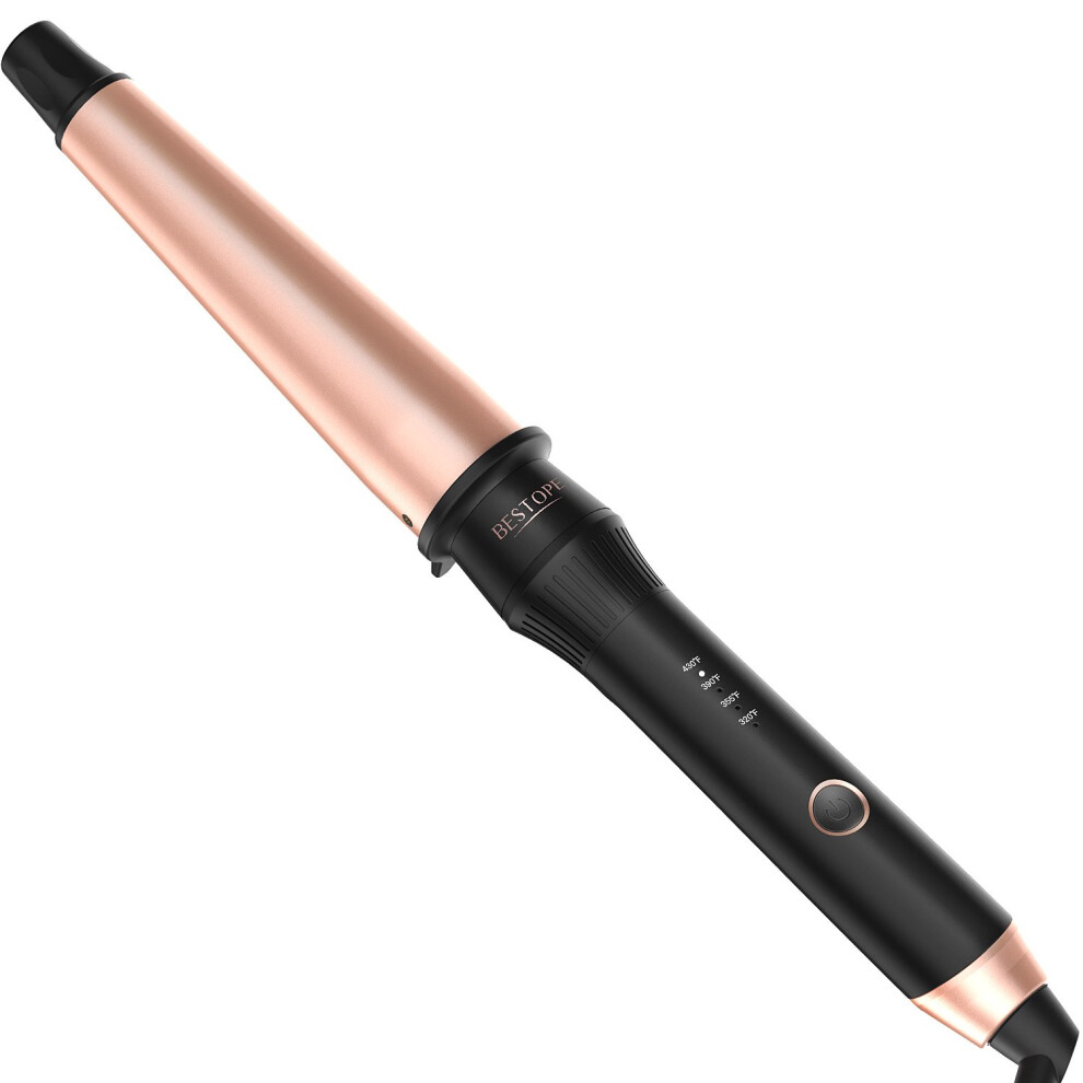 Curling Wand 11.5 Inch Tourmaline Ceramic Hair Curling Iron for Waves and Frizz Curls