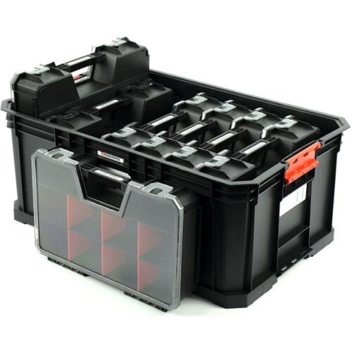 7-Piece Assortment Box for Small Parts and Tool Box Storage Box with Dividers 520 x 329 x 210 mm