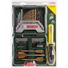 Forets - BOSCH - X-line - TiN - Adapté pour métal, brique, bois - 40 pièces