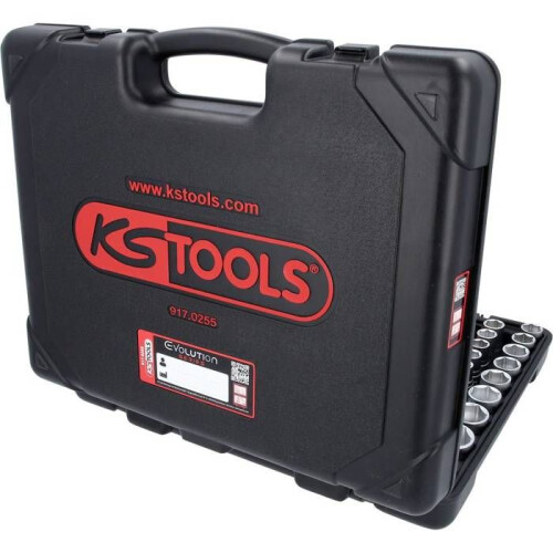 KS Tools Jogo de chaves de soquete 1/4, 3/8, 1/2 917.0255 2