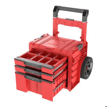 Mobiele doos - Qbrick System - PRO Cart 2.0 Plus - Rood Ultra HD - 3 lades - 9 inch wielen