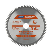 Lâmina de corte - NORTON CLIPPER - 216x2.6/1.8x30 mm - Para alumínio - 1 unidade - Z80
